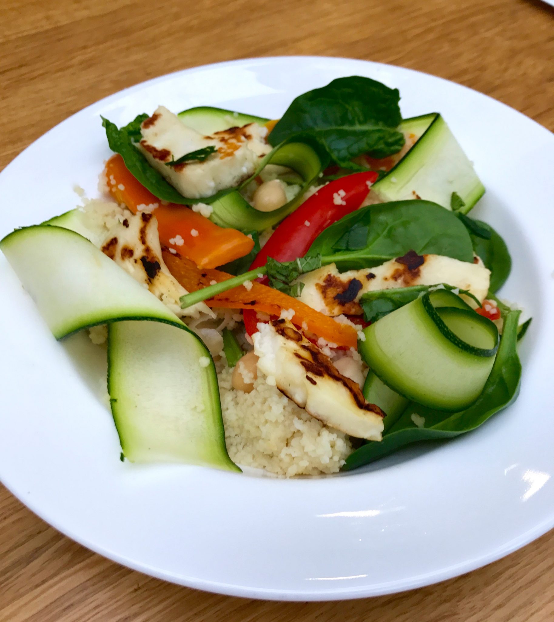 Halloumi, Chickpea and Pepper Couscous Salad Arthritis Action