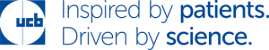 UCB logo, sponsor of webinar