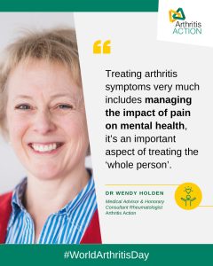Dr Wendy Holden shares advice on managing the impact of pain on mental health this World Arthritis Day