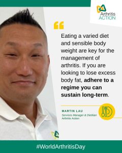 Martin Lau - Dietitian - World Arthritis Day Self Management Tips
